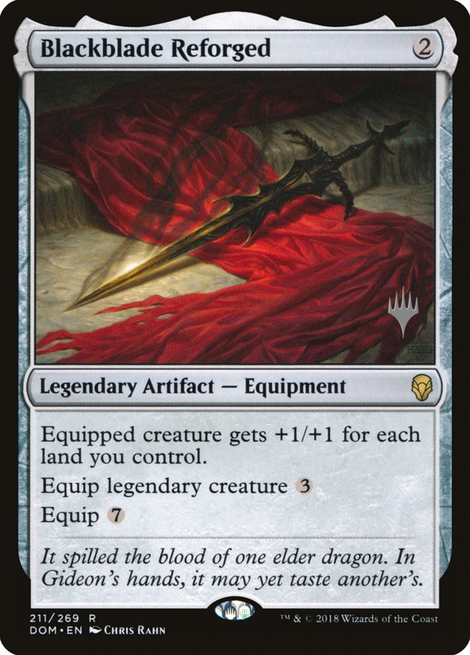 Blackblade Reforged – Rare Magic: The Gathering card from Dominaria Promos (#211p)
