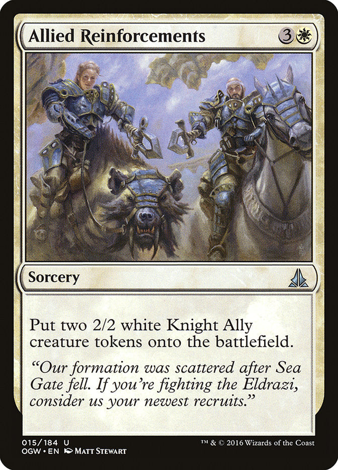 Allied Reinforcements – Uncommon Magic: The Gathering card from Oath of the Gatewatch (#15)
