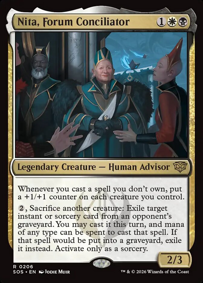 Nita, Forum Conciliator – Rare Magic: The Gathering card from Secrets of Strixhaven (#206)