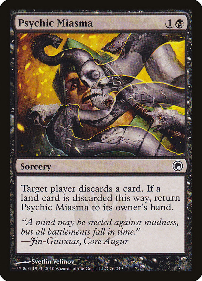 Psychic Miasma – Common Magic: The Gathering card from Scars of Mirrodin (#76)