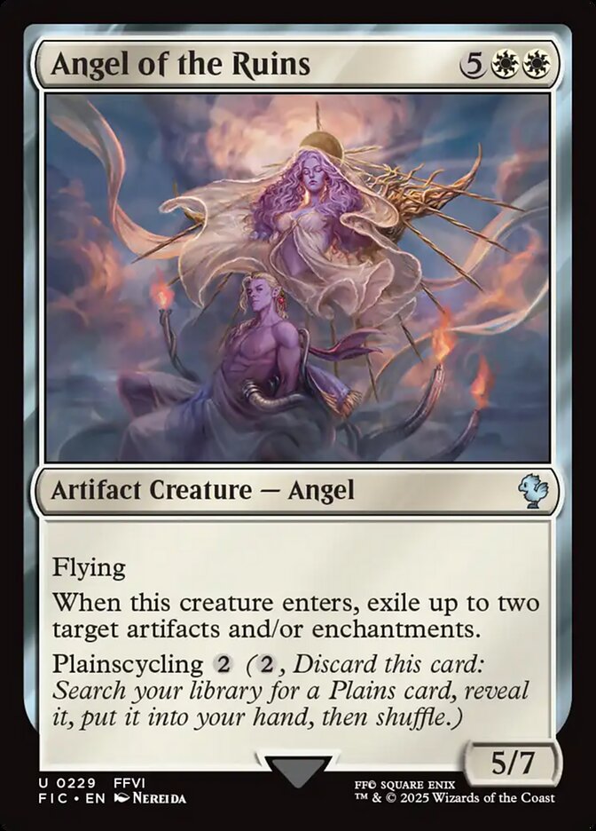 Angel of the Ruins – Uncommon Magic: The Gathering card from Final Fantasy Commander (#229)