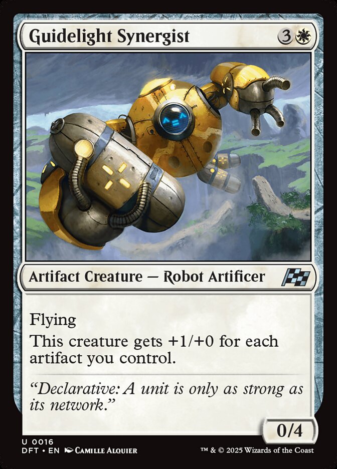 Guidelight Synergist – Uncommon Magic: The Gathering card from Aetherdrift (#16)