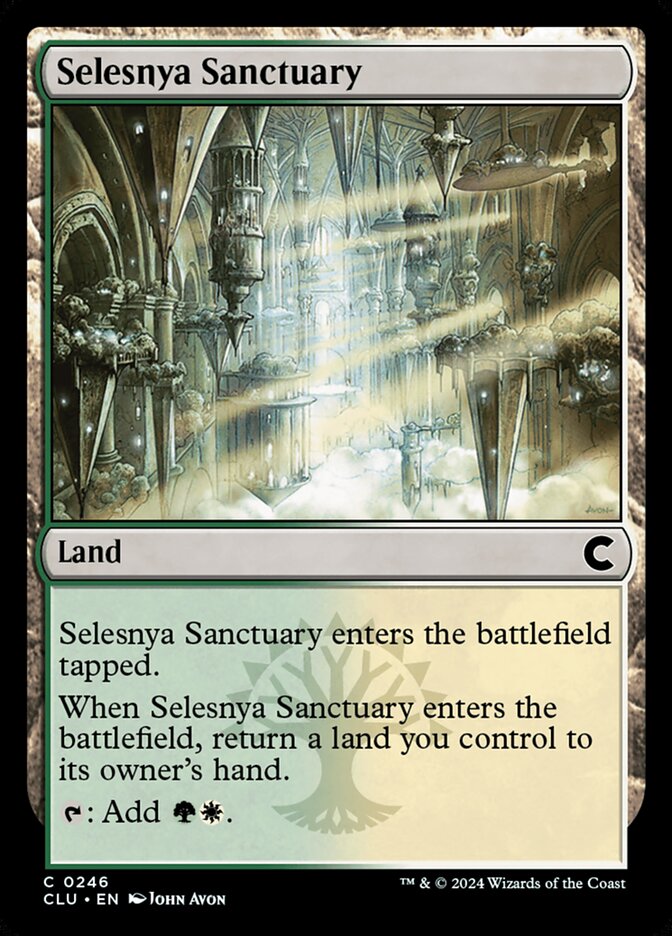 Selesnya Sanctuary – Common Magic: The Gathering card from Ravnica: Clue Edition (#246)