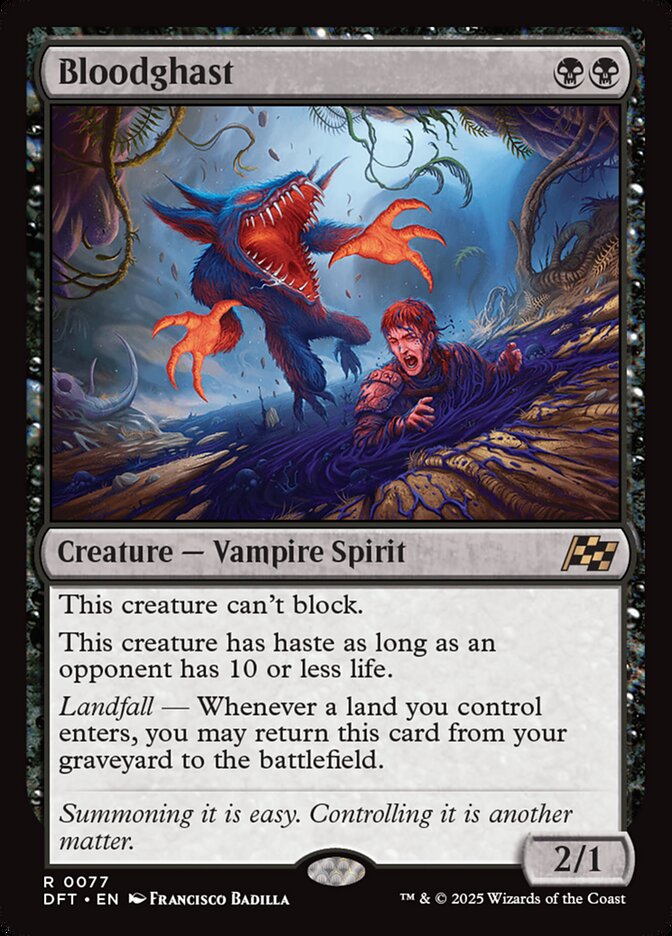 Bloodghast – Rare Magic: The Gathering card from Aetherdrift (#77)