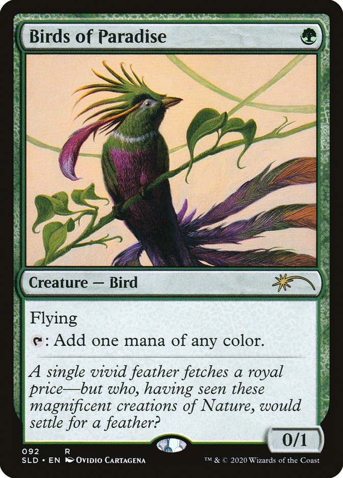 Birds of Paradise – Rare Magic: The Gathering card from Secret Lair Drop (#92)