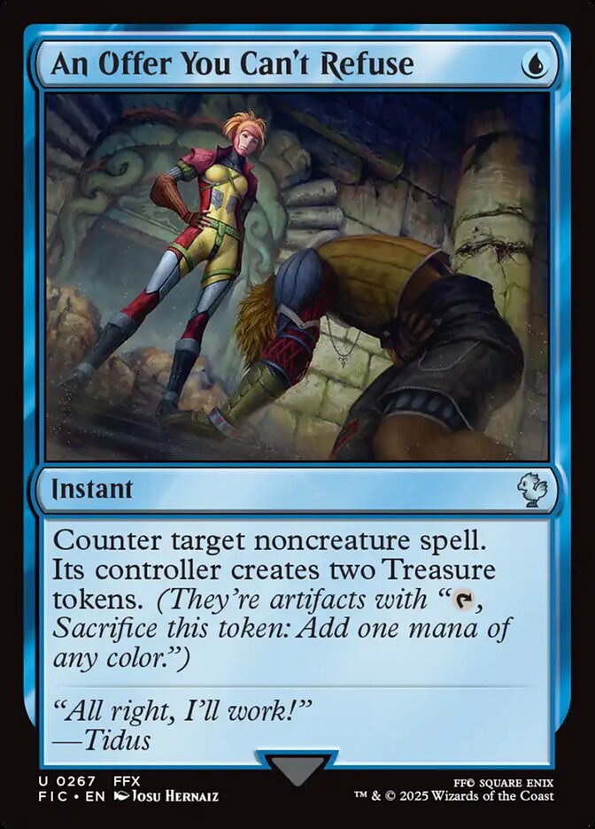 An Offer You Can't Refuse – Uncommon Magic: The Gathering card from Final Fantasy Commander (#267)
