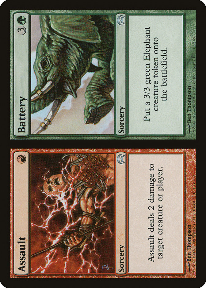 Assault // Battery – Uncommon Magic: The Gathering card from Planechase (#103)