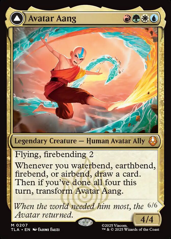 Avatar Aang // Aang, Master of Elements – Mythic Magic: The Gathering card from Avatar: The Last Airbender (#207)