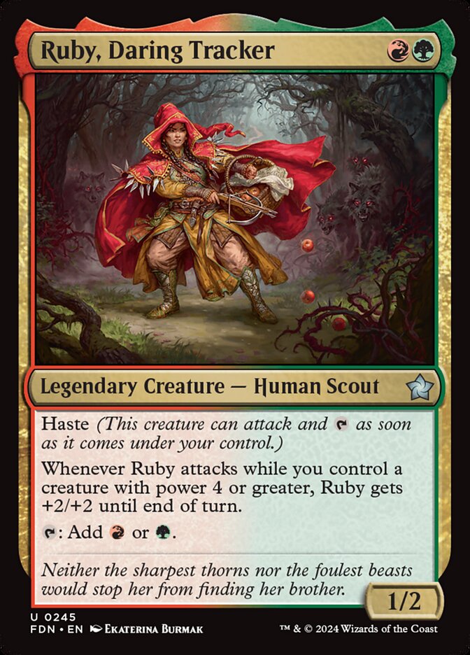 Ruby, Daring Tracker – Uncommon Magic: The Gathering card from Foundations (#245)