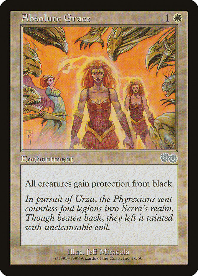 Absolute Grace – Uncommon Magic: The Gathering card from Urza's Saga (#1)