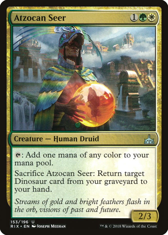 Atzocan Seer – Uncommon Magic: The Gathering card from Rivals of Ixalan (#153)