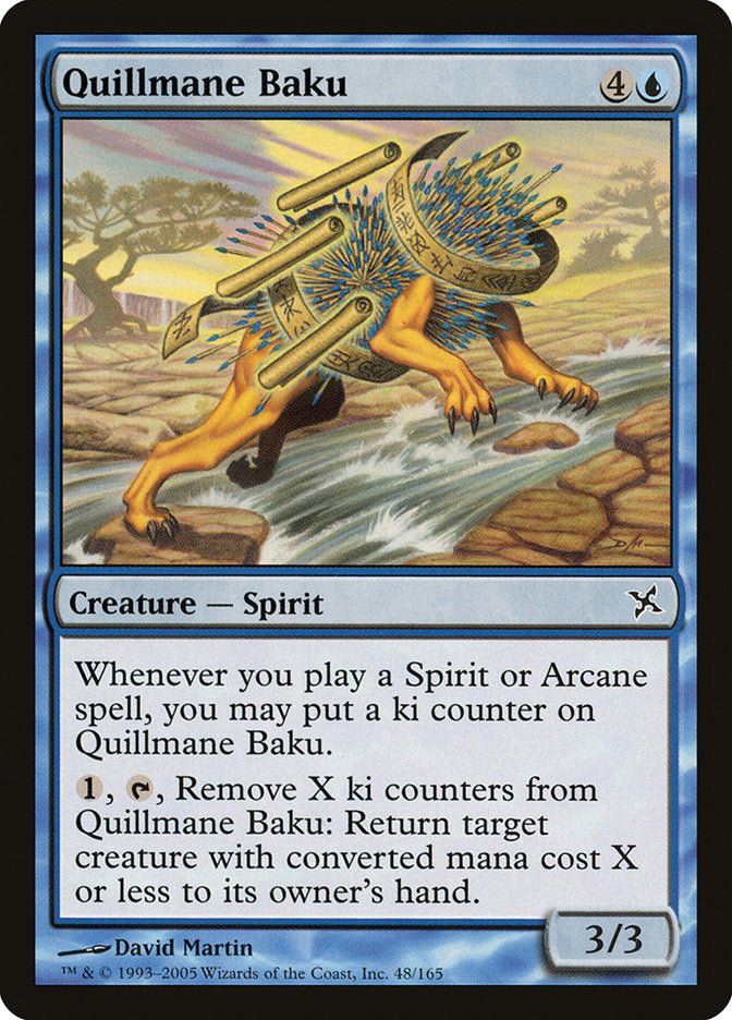 Quillmane Baku – Common Magic: The Gathering card from Betrayers of Kamigawa (#48)
