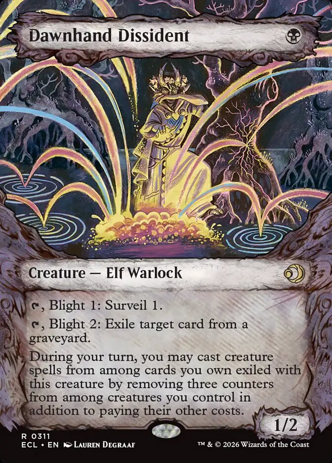 Dawnhand Dissident – Rare Magic: The Gathering card from Lorwyn Eclipsed (#311)