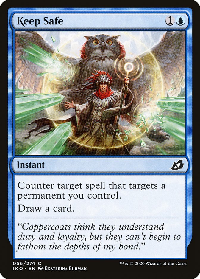 Keep Safe – Common Magic: The Gathering card from Ikoria: Lair of Behemoths (#56)