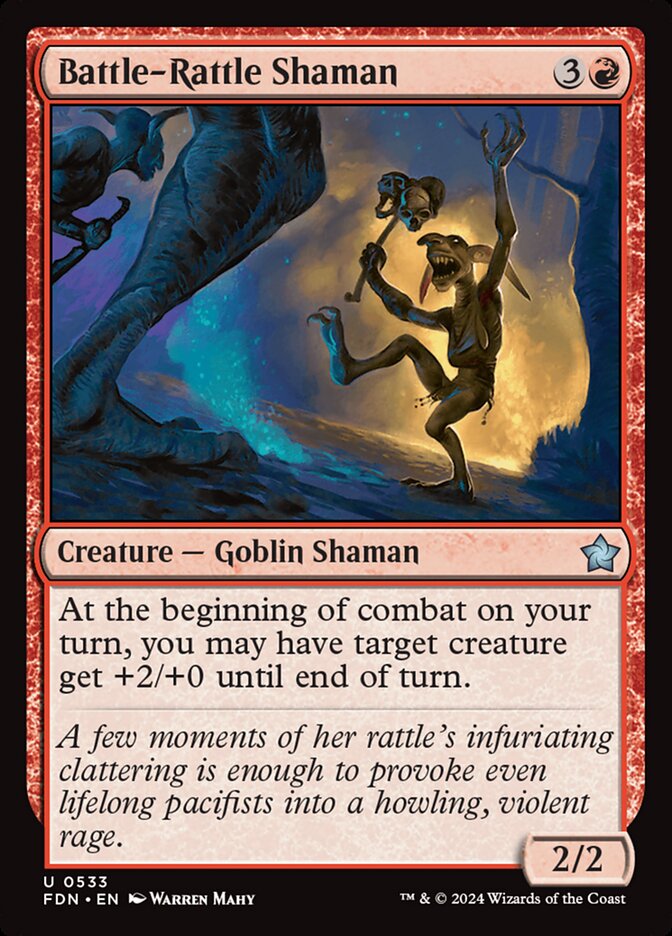 Battle-Rattle Shaman – Uncommon Magic: The Gathering card from Foundations (#533)