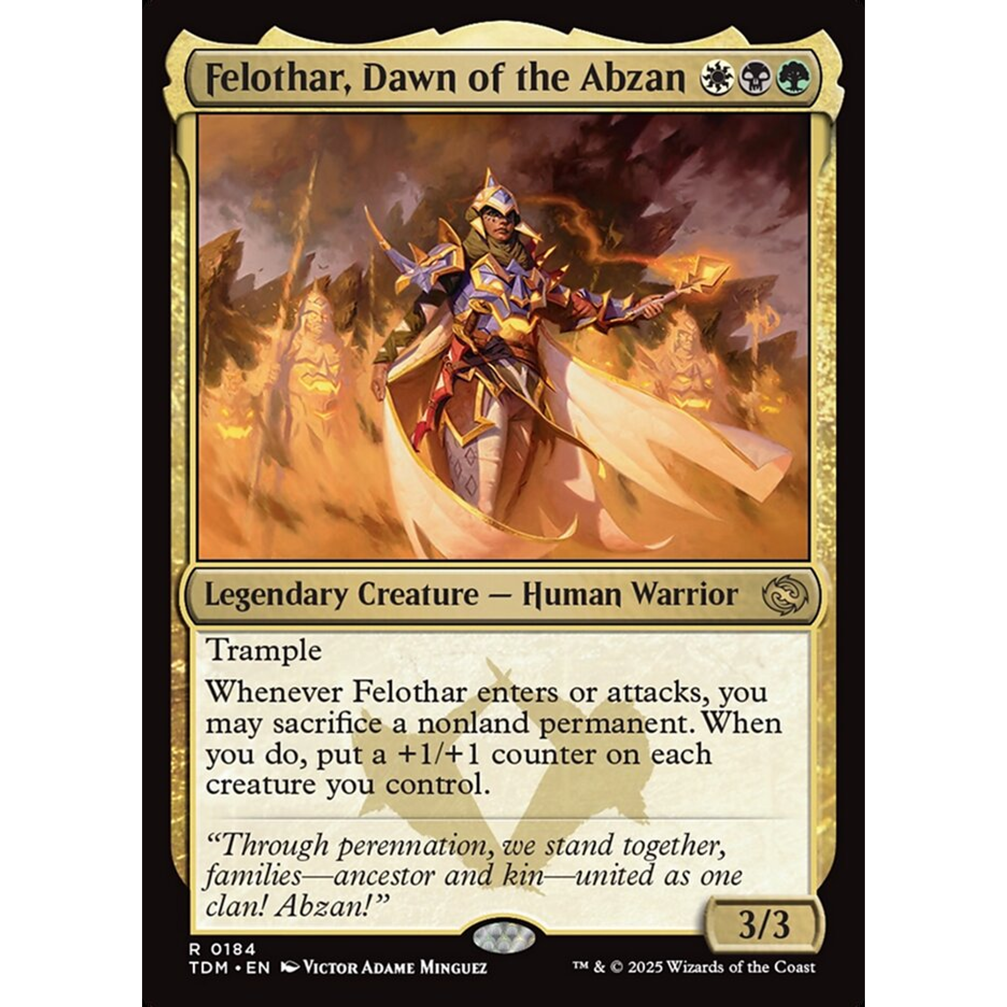 Felothar, Dawn of the Abzan (TDM 184) — Moore Collectables UK