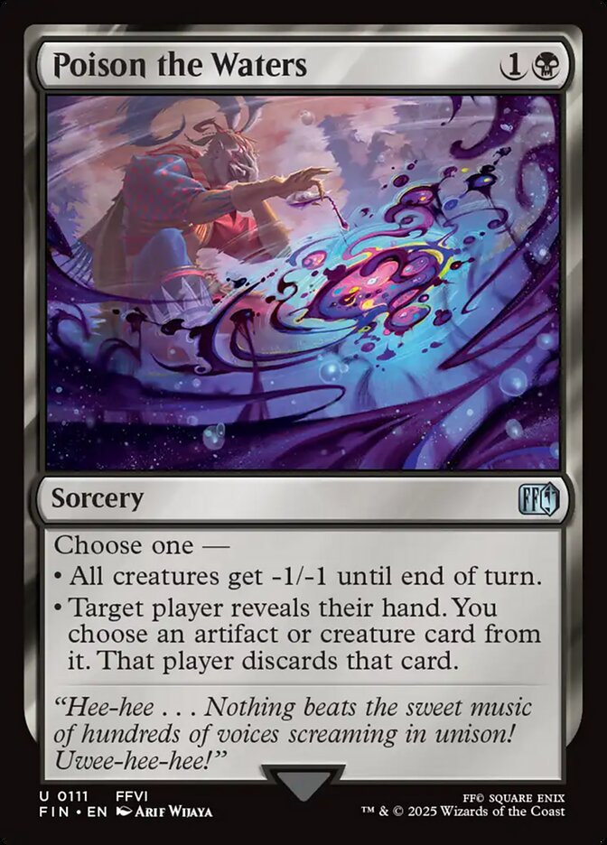 Poison the Waters – Uncommon Magic: The Gathering card from Final Fantasy (#111)
