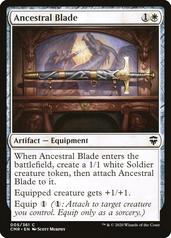 Ancestral Blade – Common Magic: The Gathering card from Commander Legends (#5)