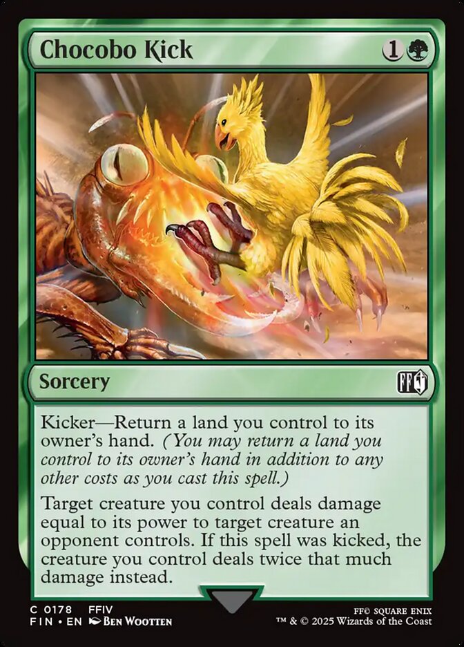 Chocobo Kick – Common Magic: The Gathering card from Final Fantasy (#178)