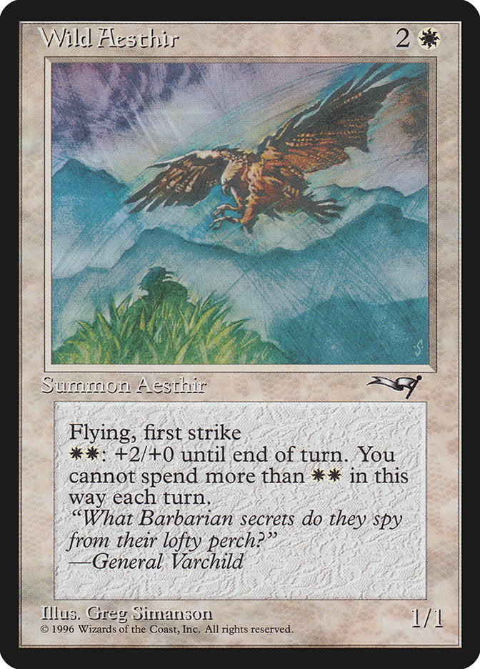 Wild Aesthir – Common Magic: The Gathering card from Alliances (#21b)