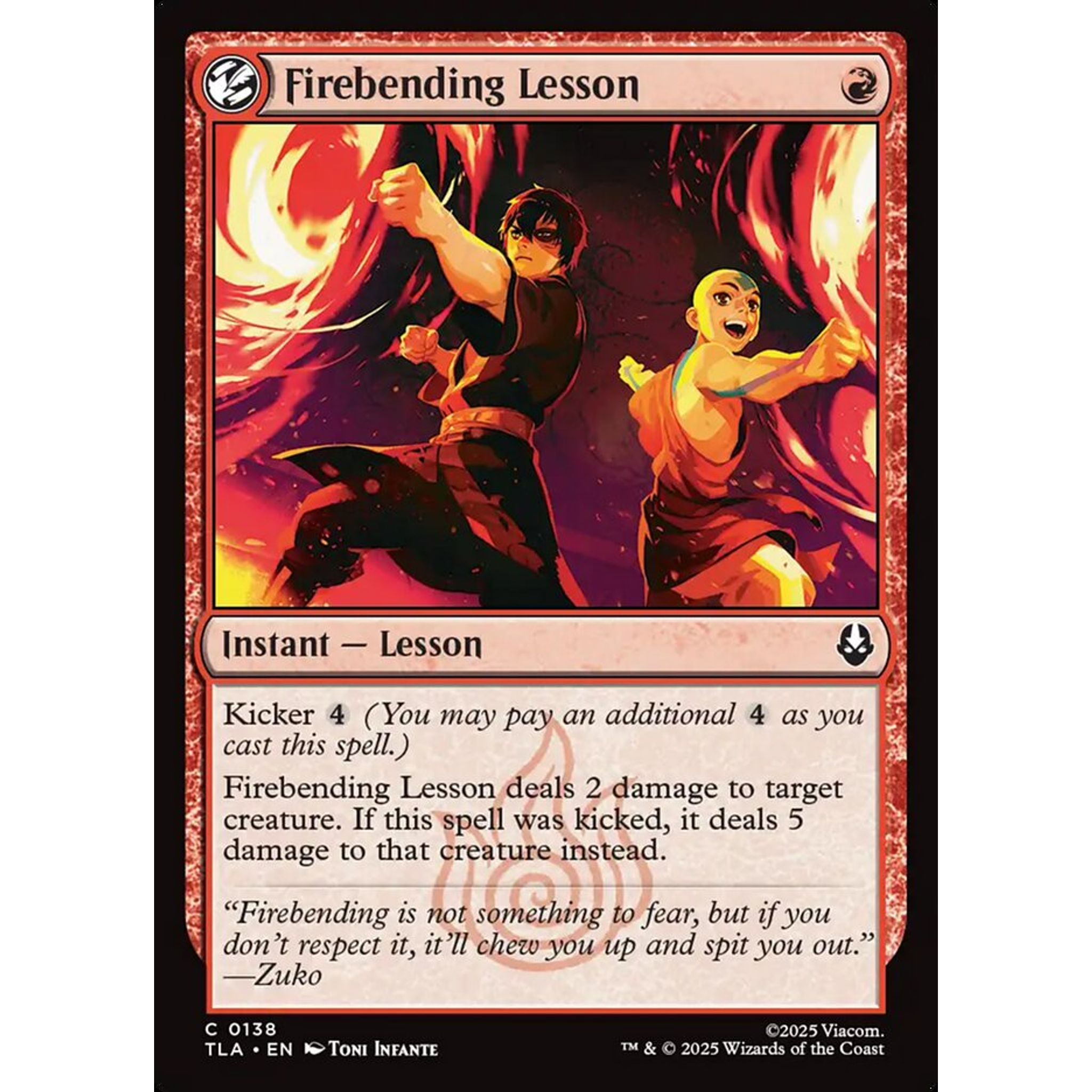 Firebending Lesson (TLA 138) — Moore Collectables UK
