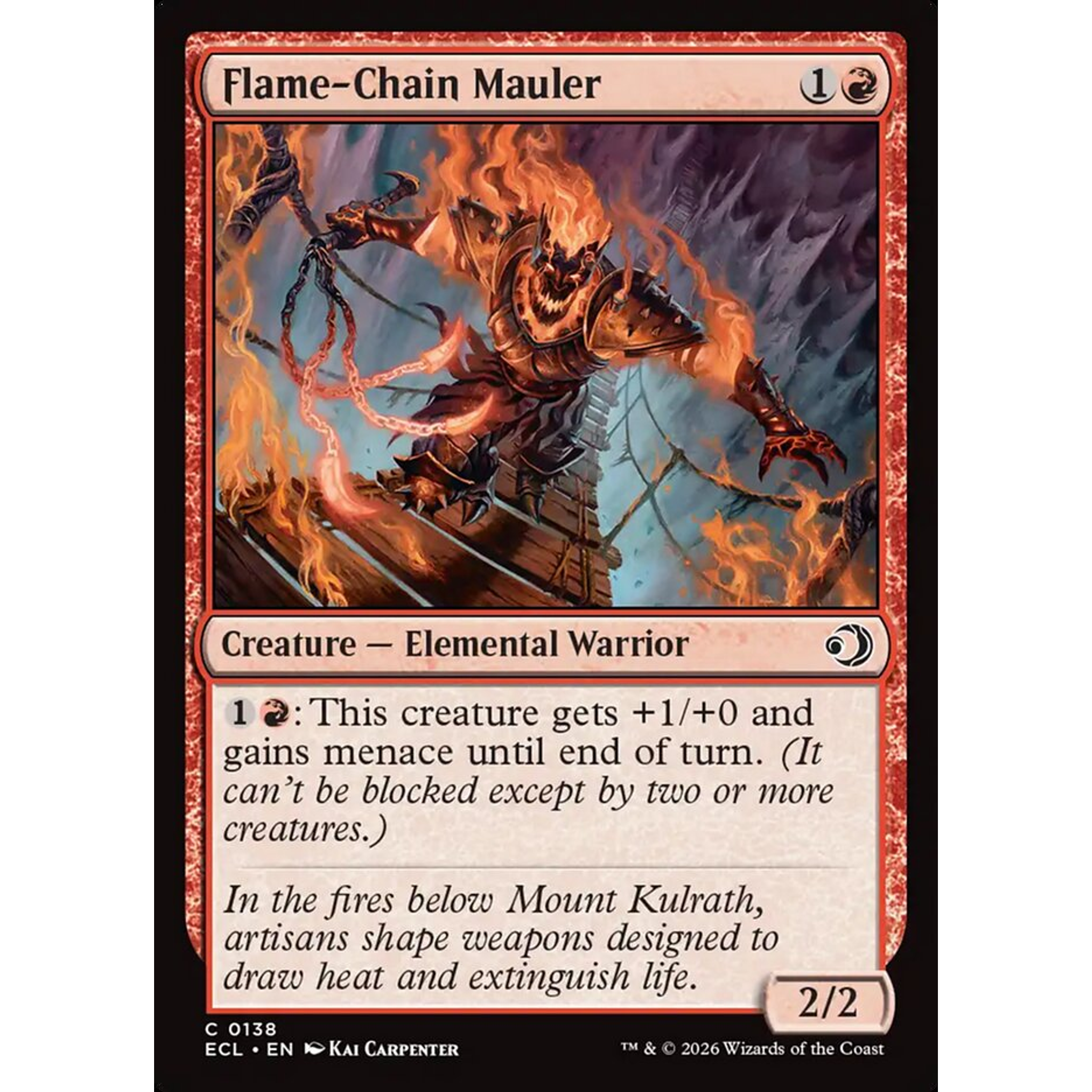 Flame-Chain Mauler (ECL 138) — Moore Collectables UK