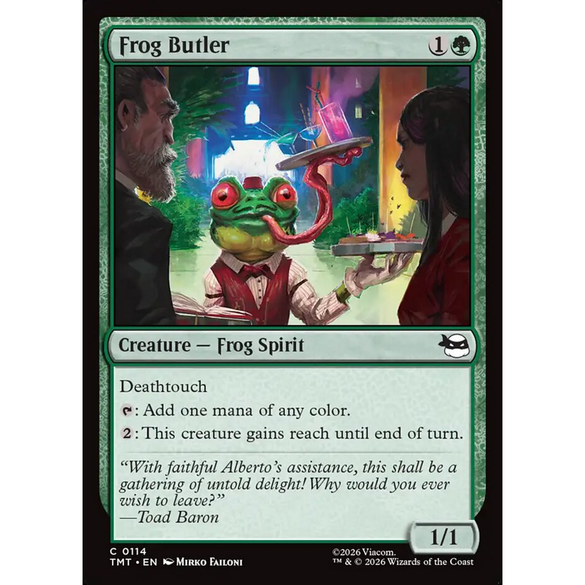 Frog Butler (TMT 114) — Moore Collectables UK