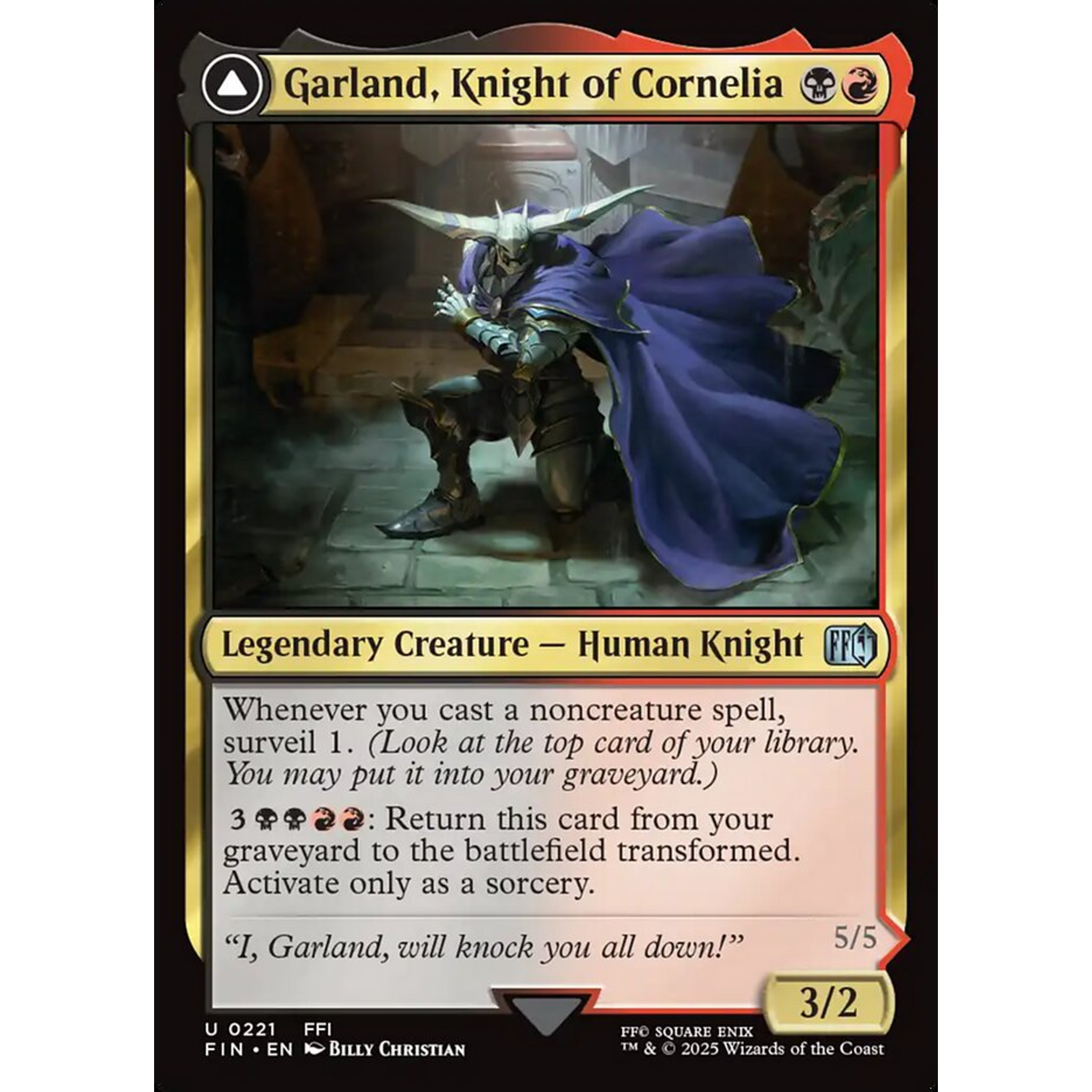 Garland, Knight of Cornelia // Chaos, the Endless (FIN 221) — Moore Collectables UK