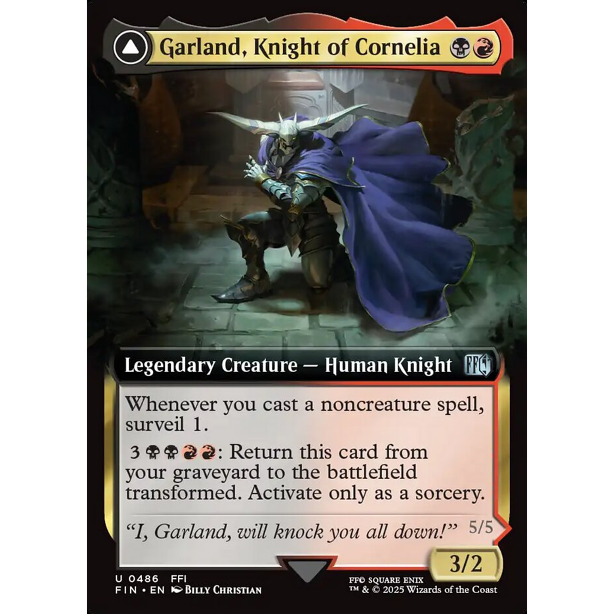 Garland, Knight of Cornelia // Chaos, the Endless (FIN 486) — Moore Collectables UK