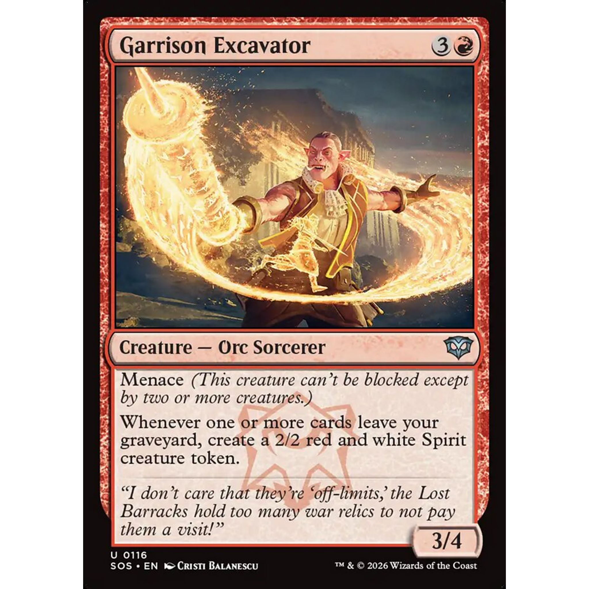 Garrison Excavator (SOS 116) — Moore Collectables UK