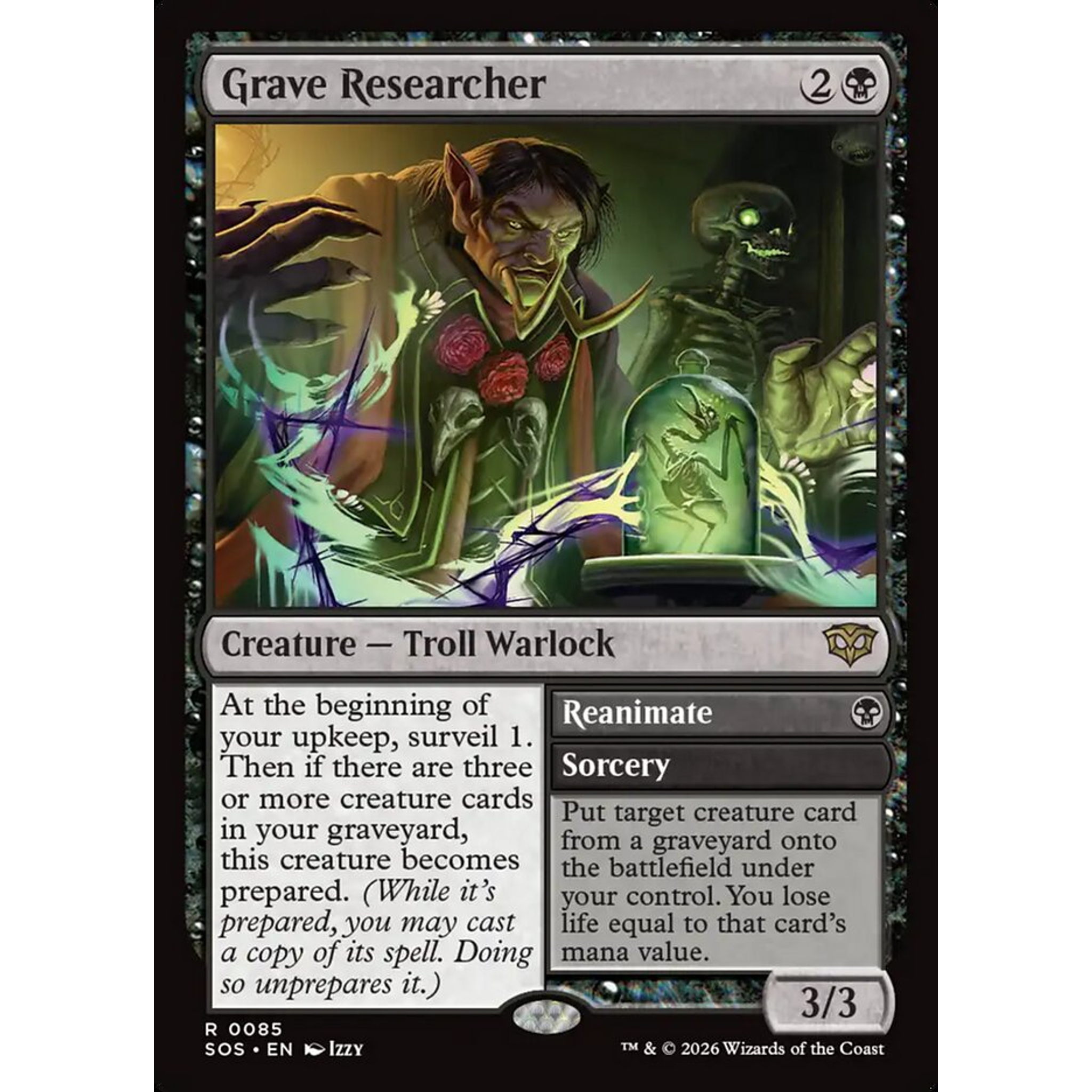 Grave Researcher // Reanimate (SOS 85) — Moore Collectables UK