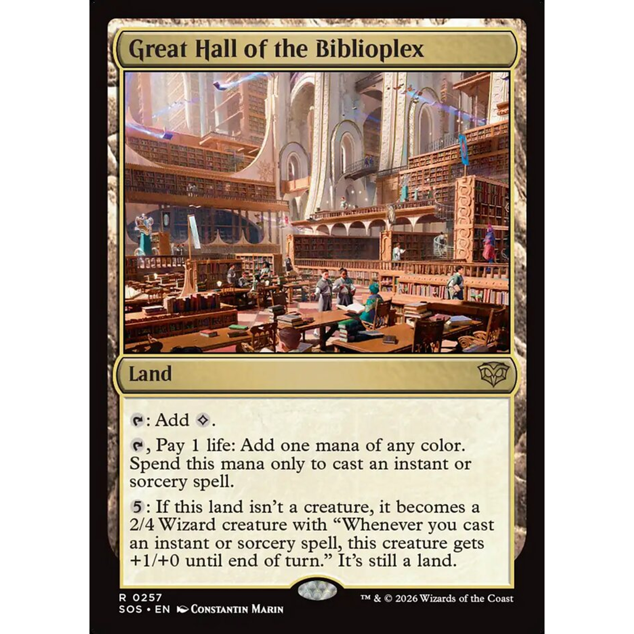 Great Hall of the Biblioplex (SOS 257) — Moore Collectables UK