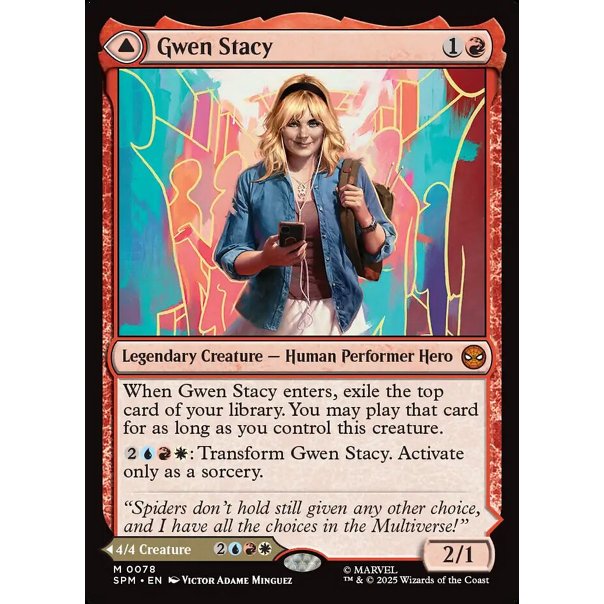 Gwen Stacy // Ghost-Spider (SPM 78) — Moore Collectables UK