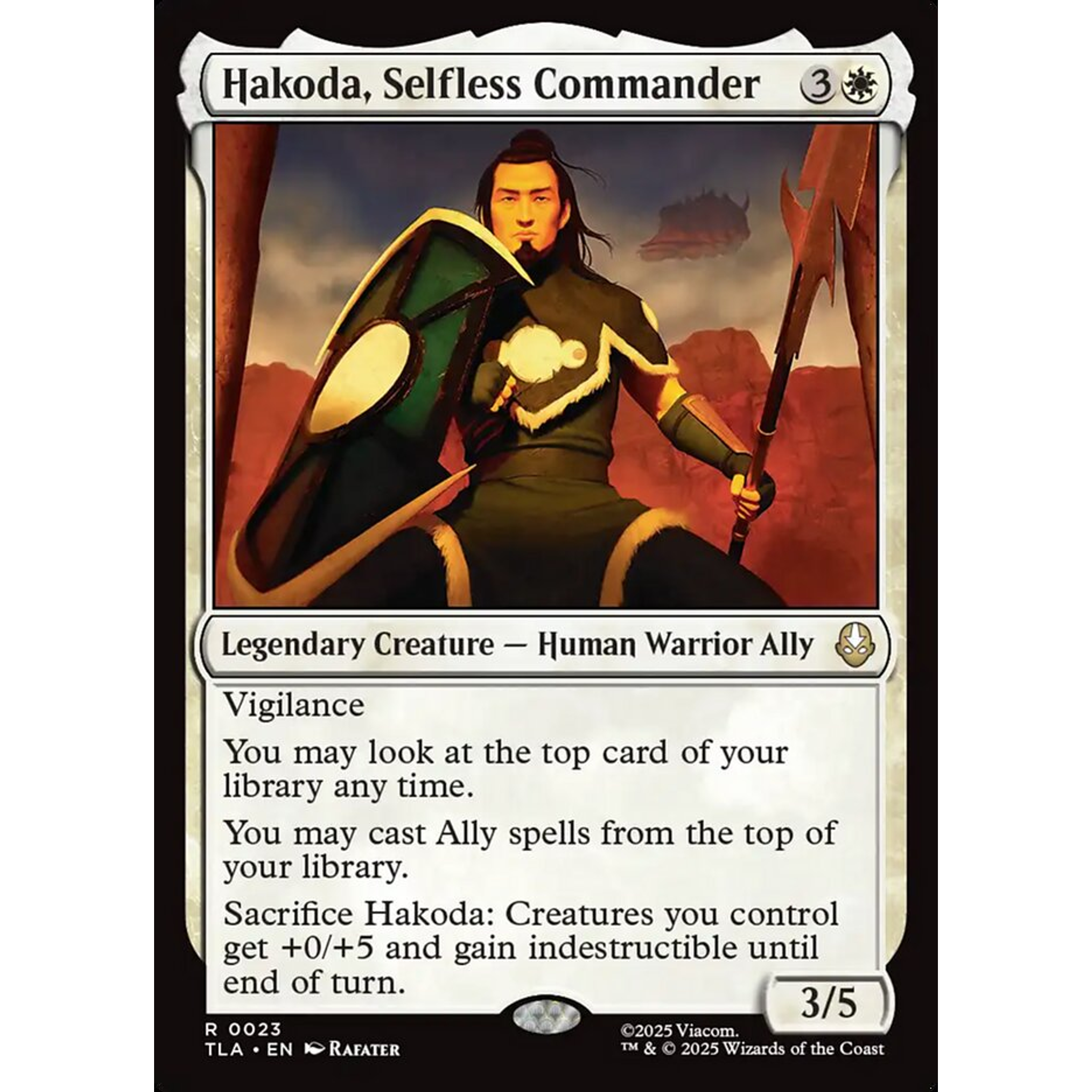 Hakoda, Selfless Commander (TLA 23) — Moore Collectables UK