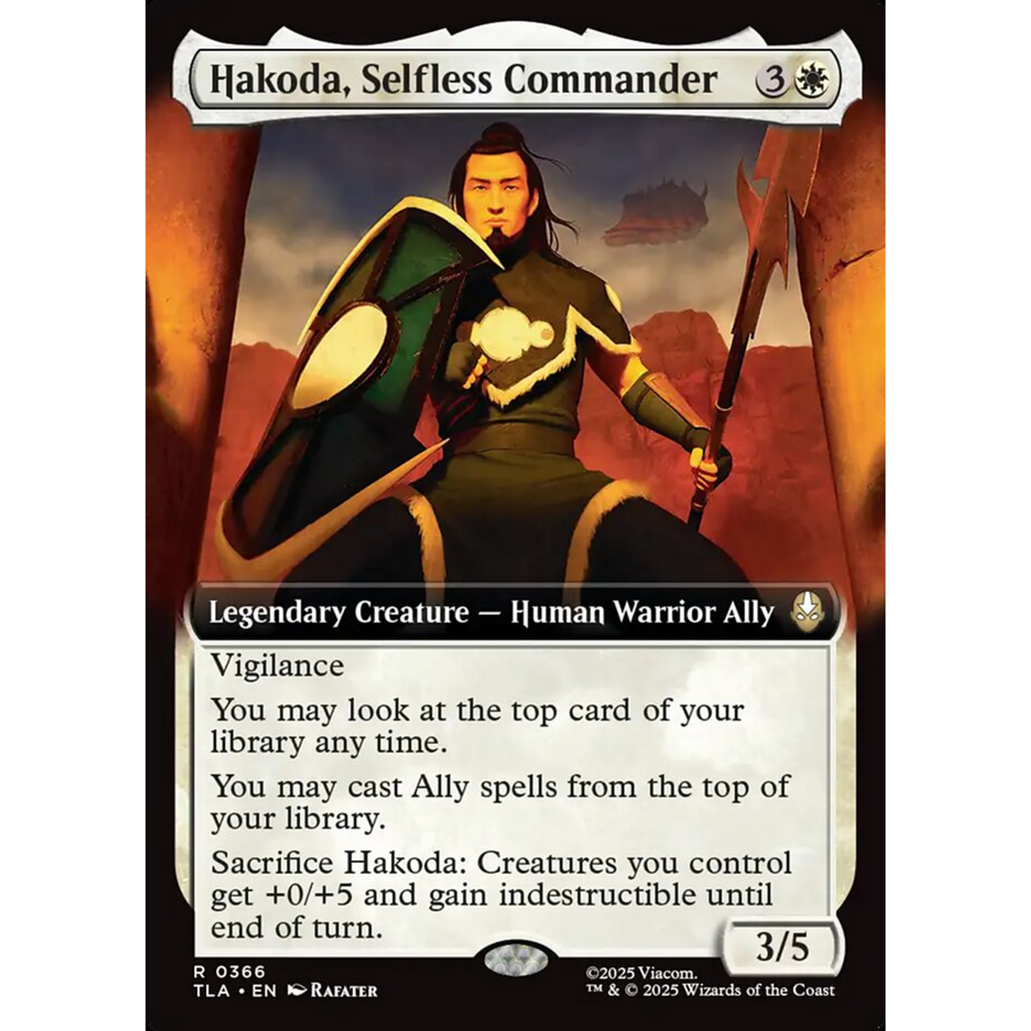 Hakoda, Selfless Commander (TLA 366) — Moore Collectables UK