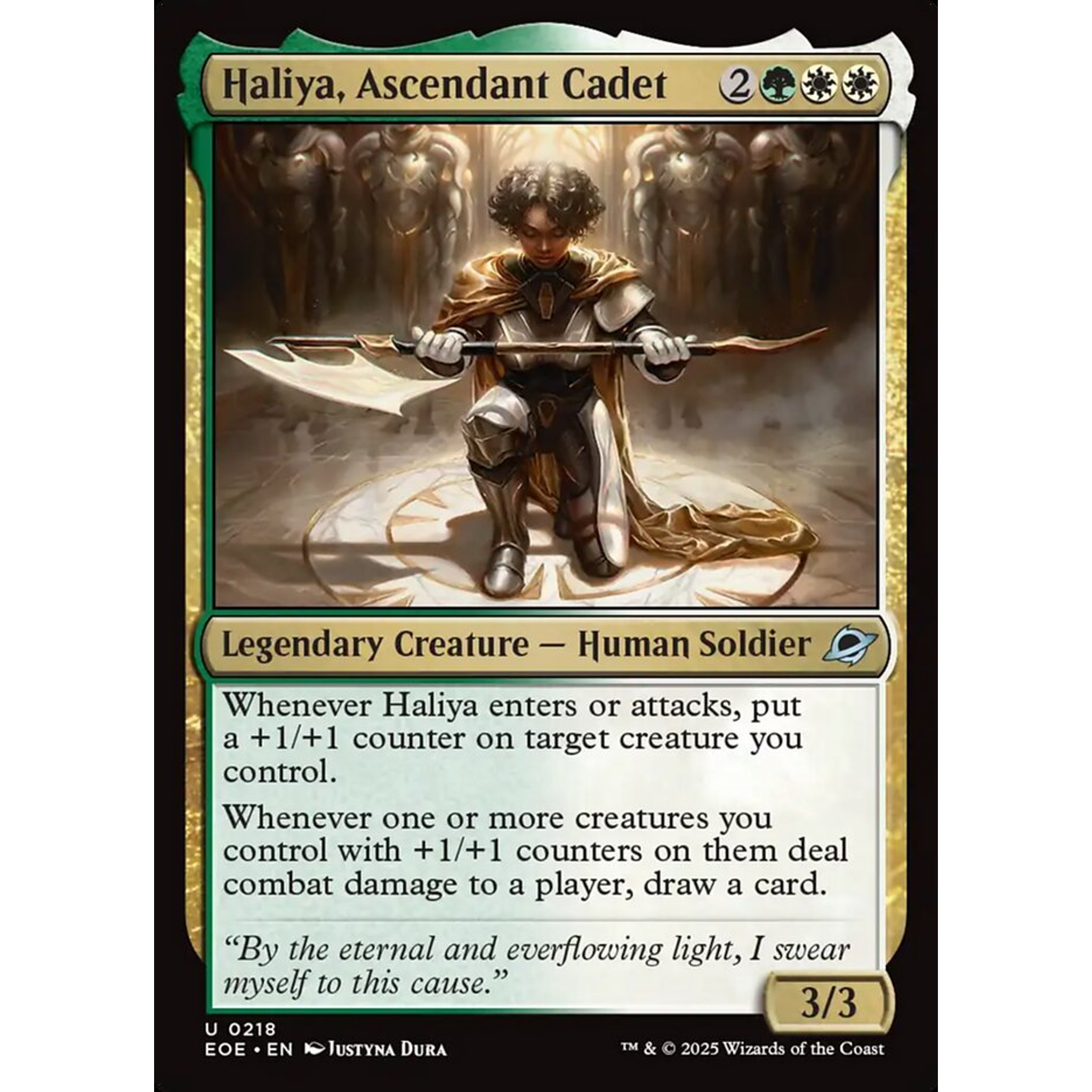 Haliya, Ascendant Cadet (EOE 218) — Moore Collectables UK