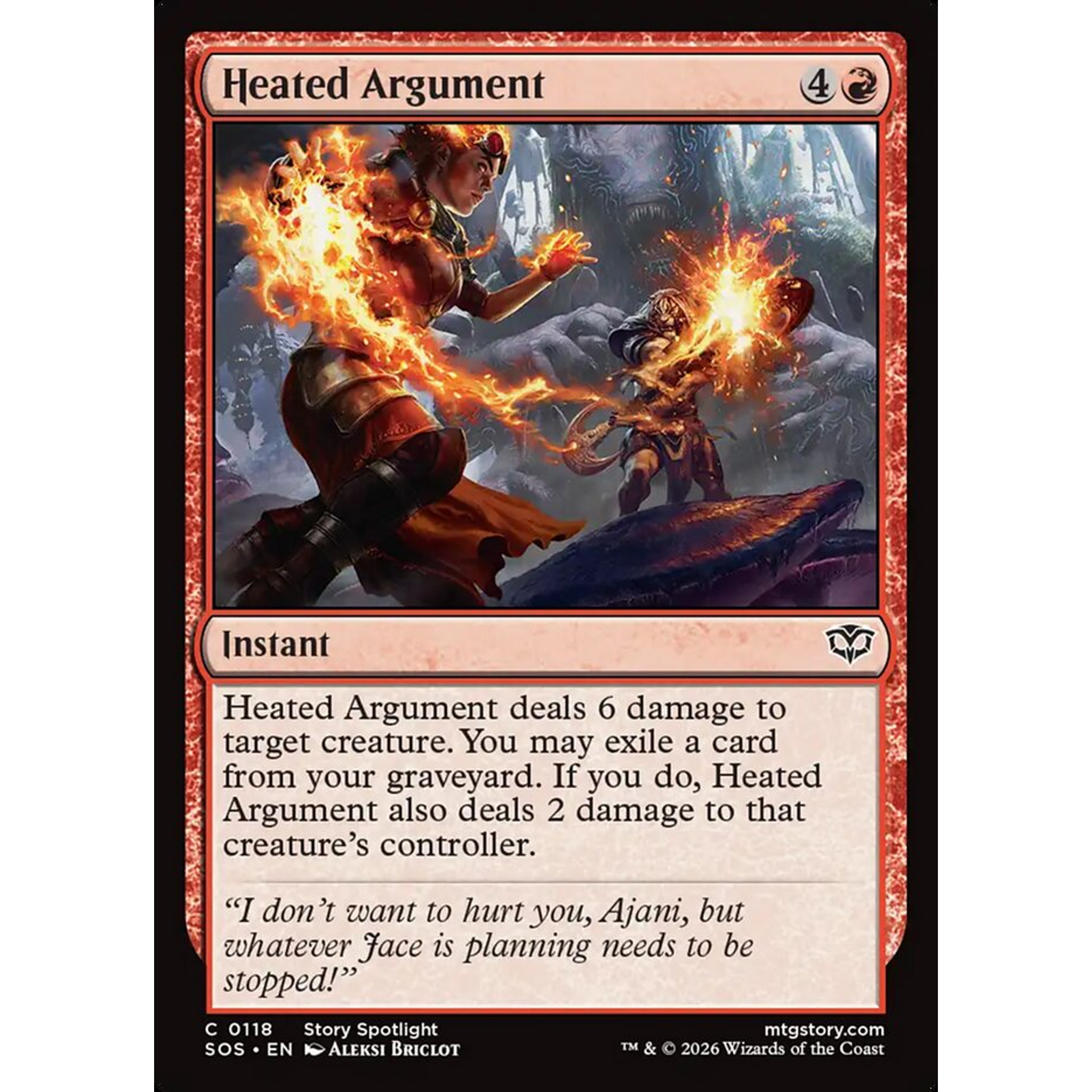 Heated Argument (SOS 118) — Moore Collectables UK
