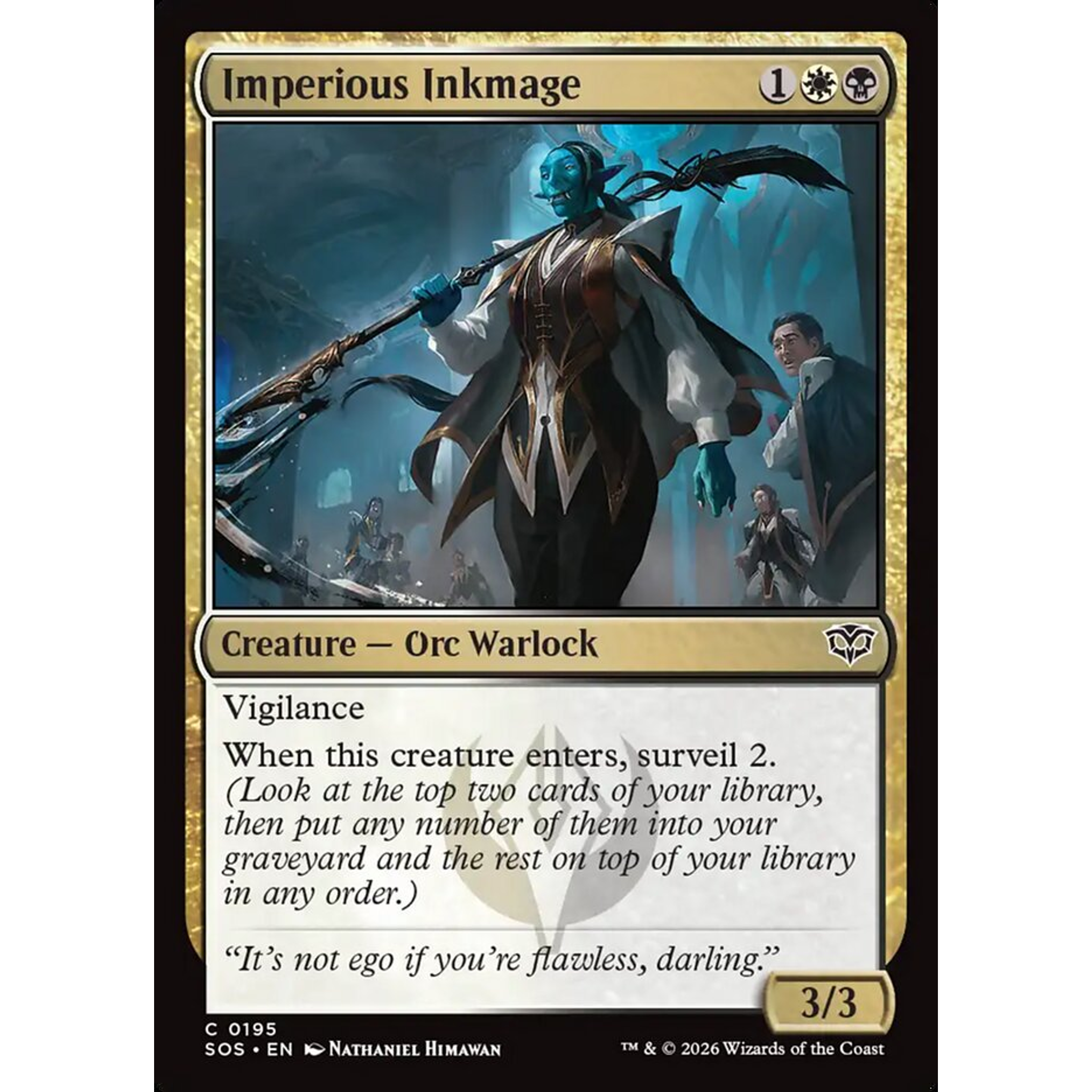 Imperious Inkmage (SOS 195) — Moore Collectables UK