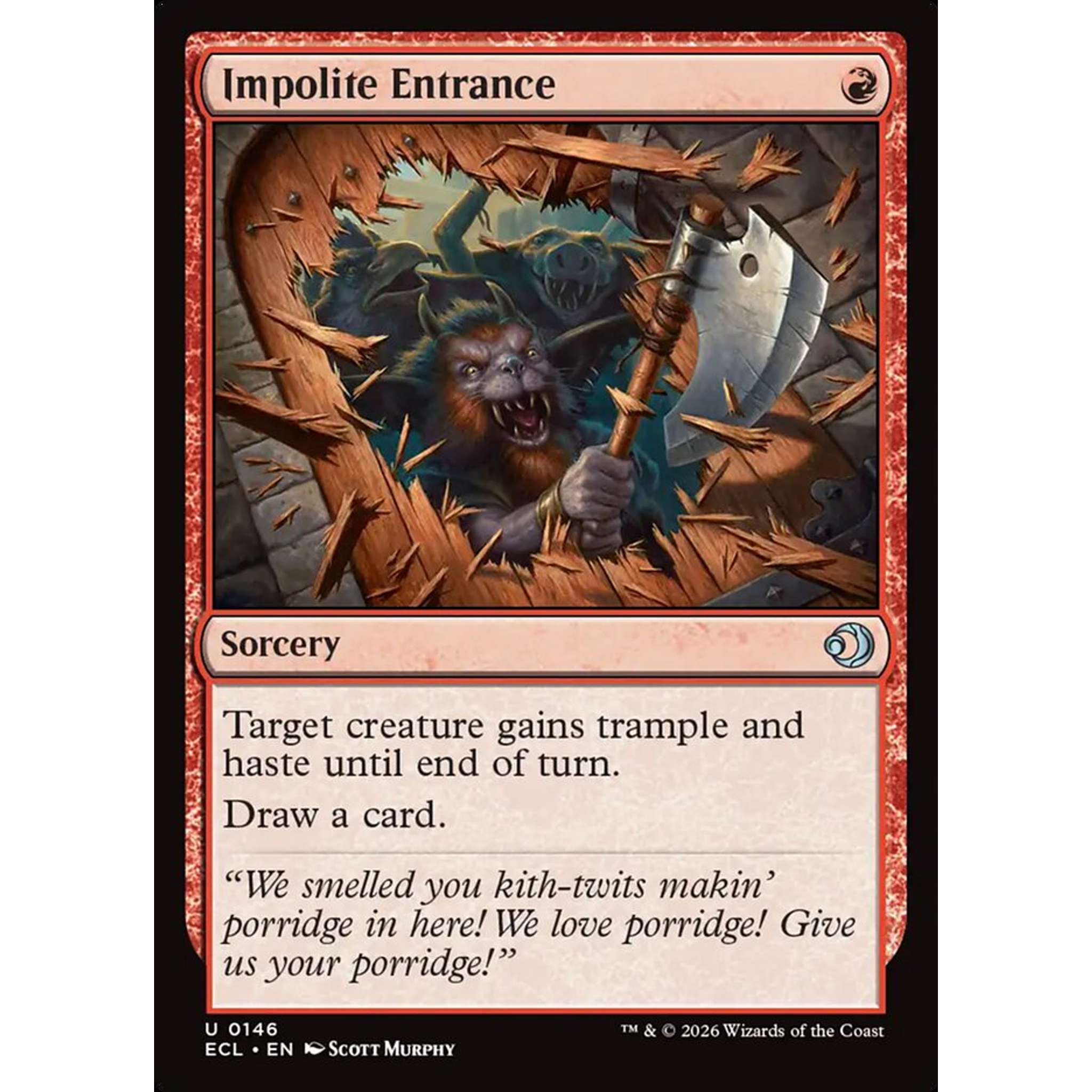 Impolite Entrance (ECL 146) — Moore Collectables UK