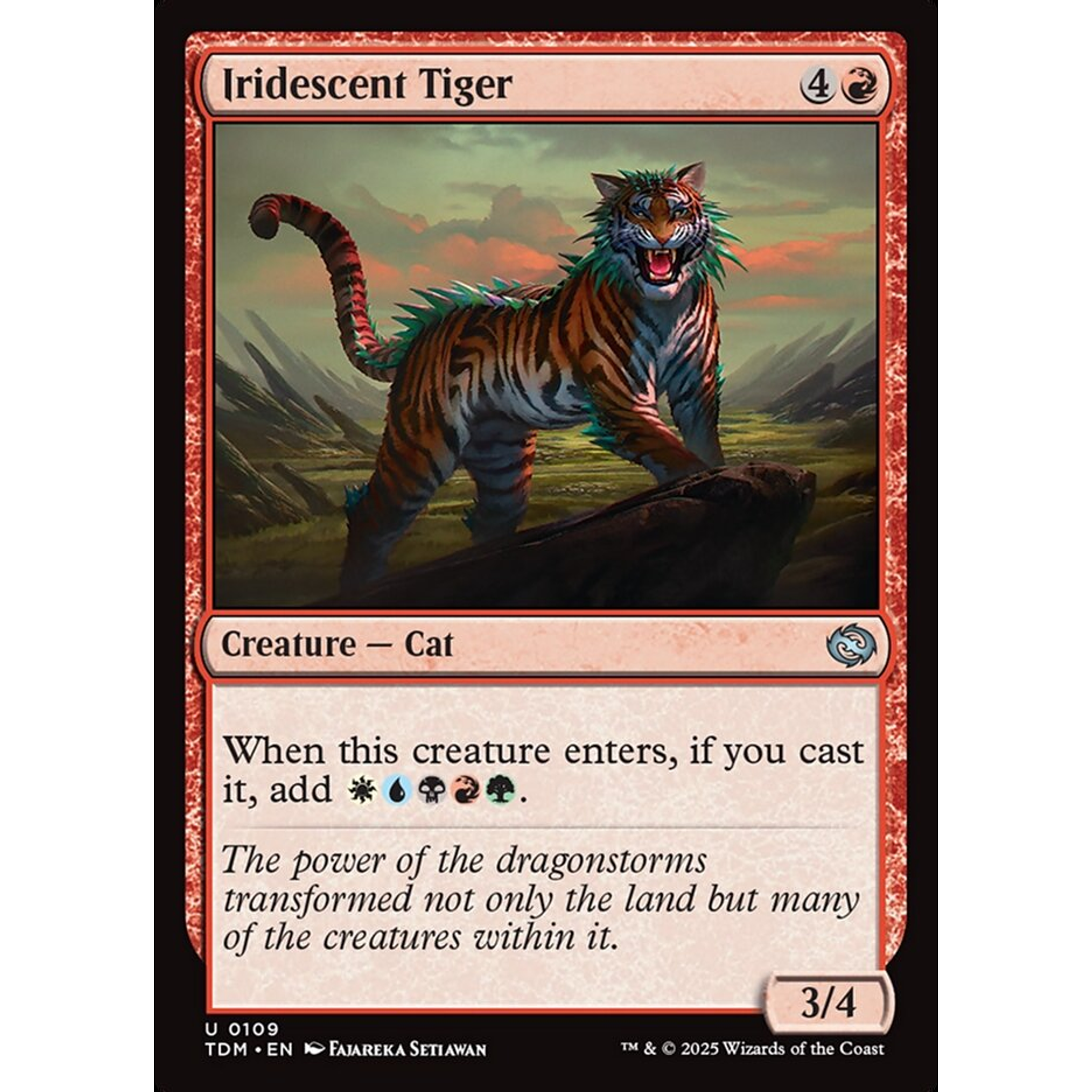 Iridescent Tiger (TDM 109) — Moore Collectables UK