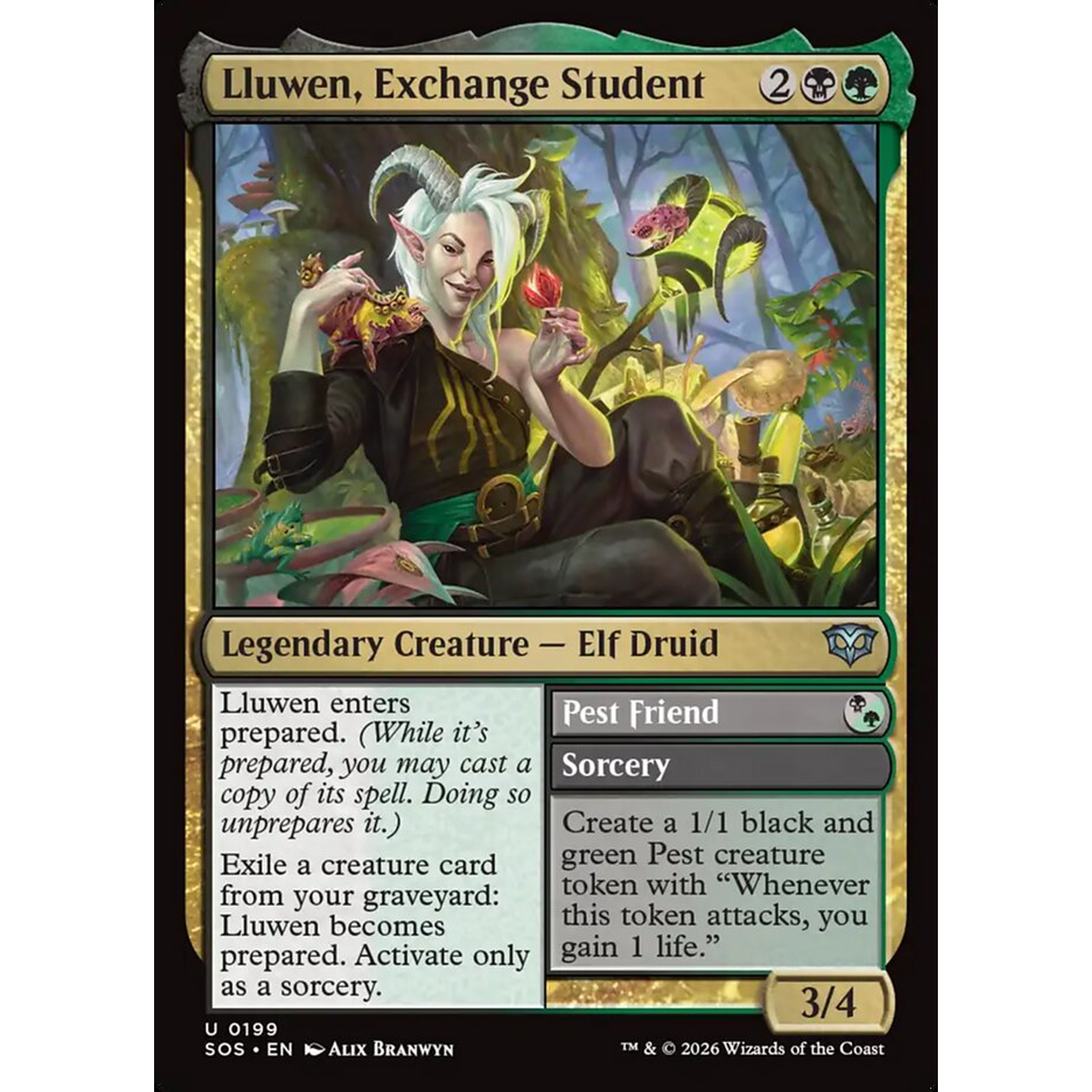 Lluwen, Exchange Student // Pest Friend (SOS 199) — Moore Collectables UK