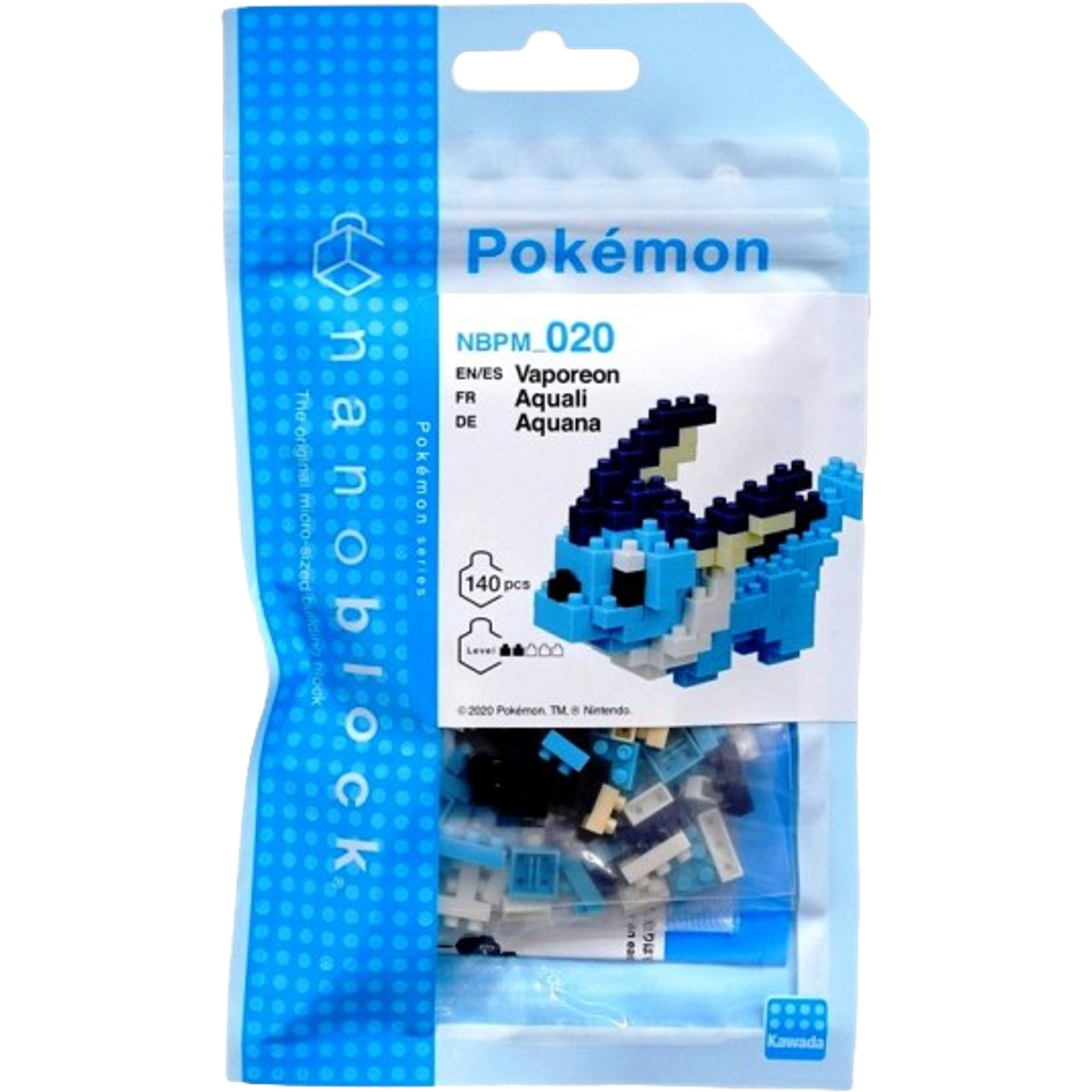 Nanoblock Pokémon Character Pack – Vaporeon — Moore Collectables UK