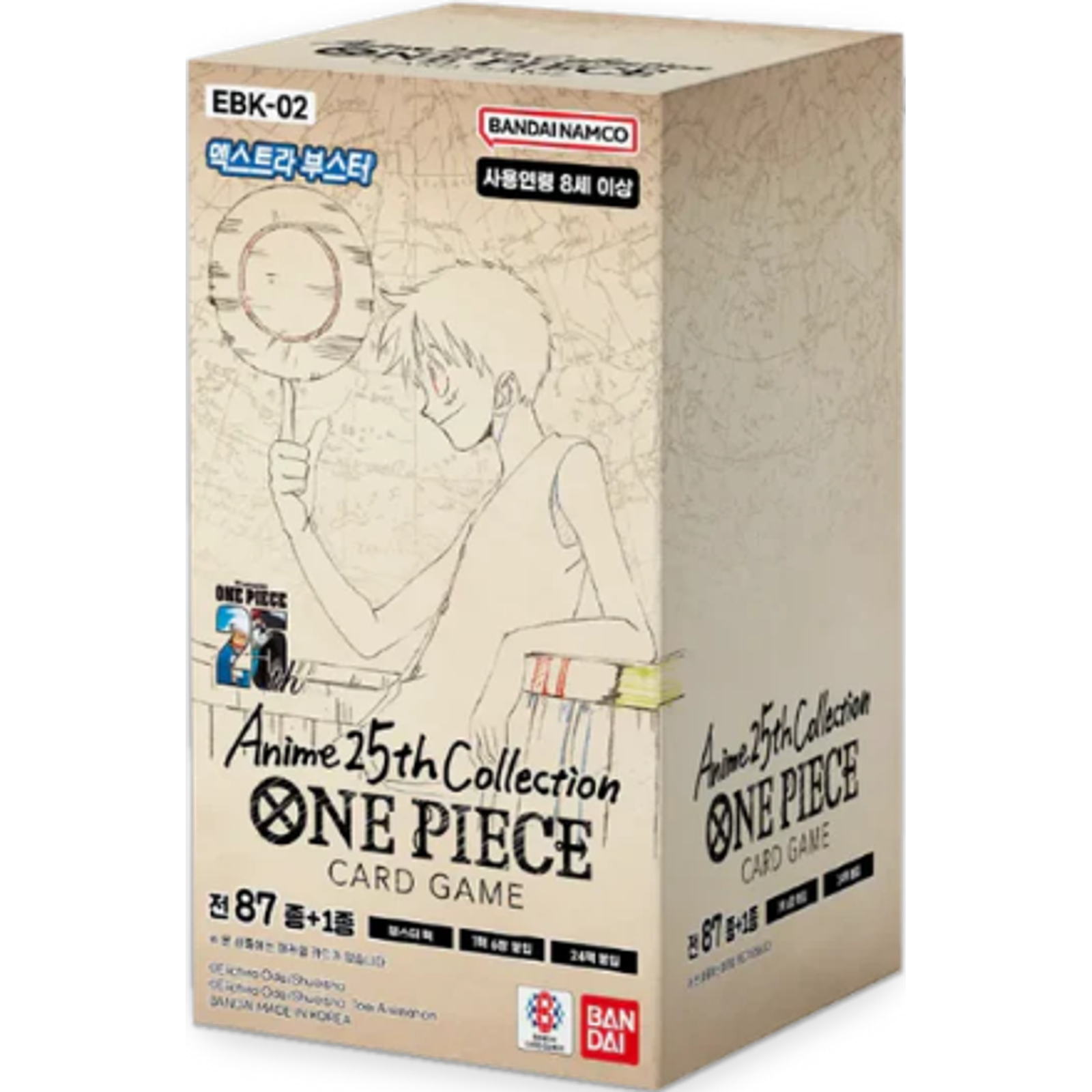 One Piece Anime 25th Collection EBK-02 Korean Booster Box — Moore Collectables UK