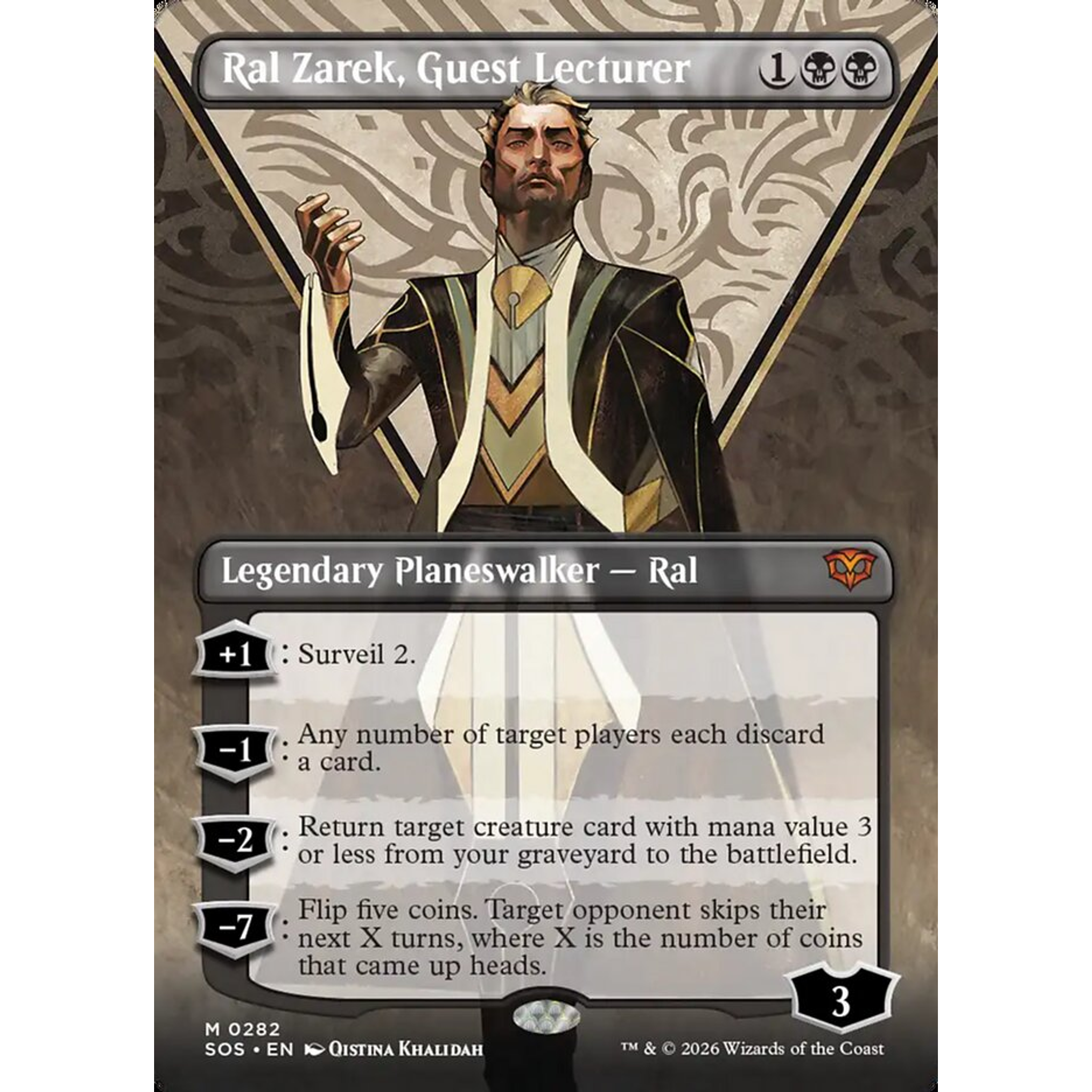 Ral Zarek, Guest Lecturer (SOS 282) — Moore Collectables UK