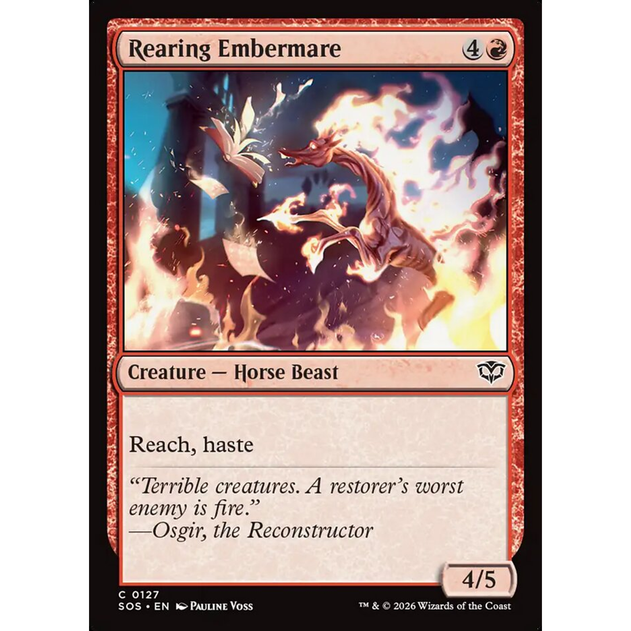 Rearing Embermare (SOS 127) — Moore Collectables UK