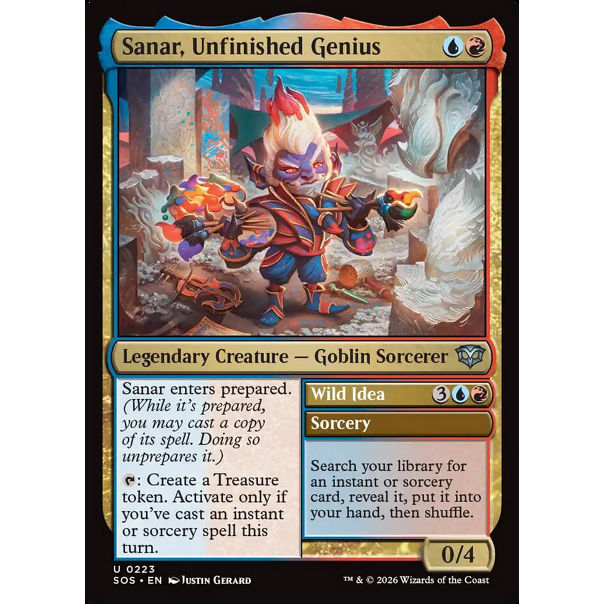 Sanar, Unfinished Genius // Wild Idea (SOS 223) — Moore Collectables UK