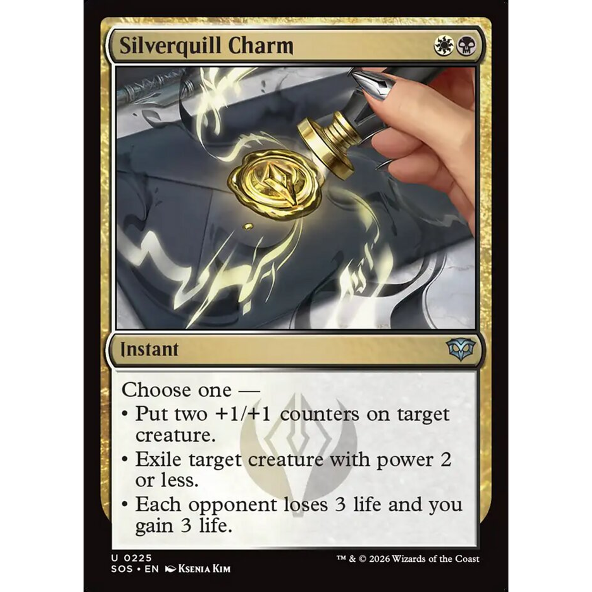Silverquill Charm (SOS 225) — Moore Collectables UK
