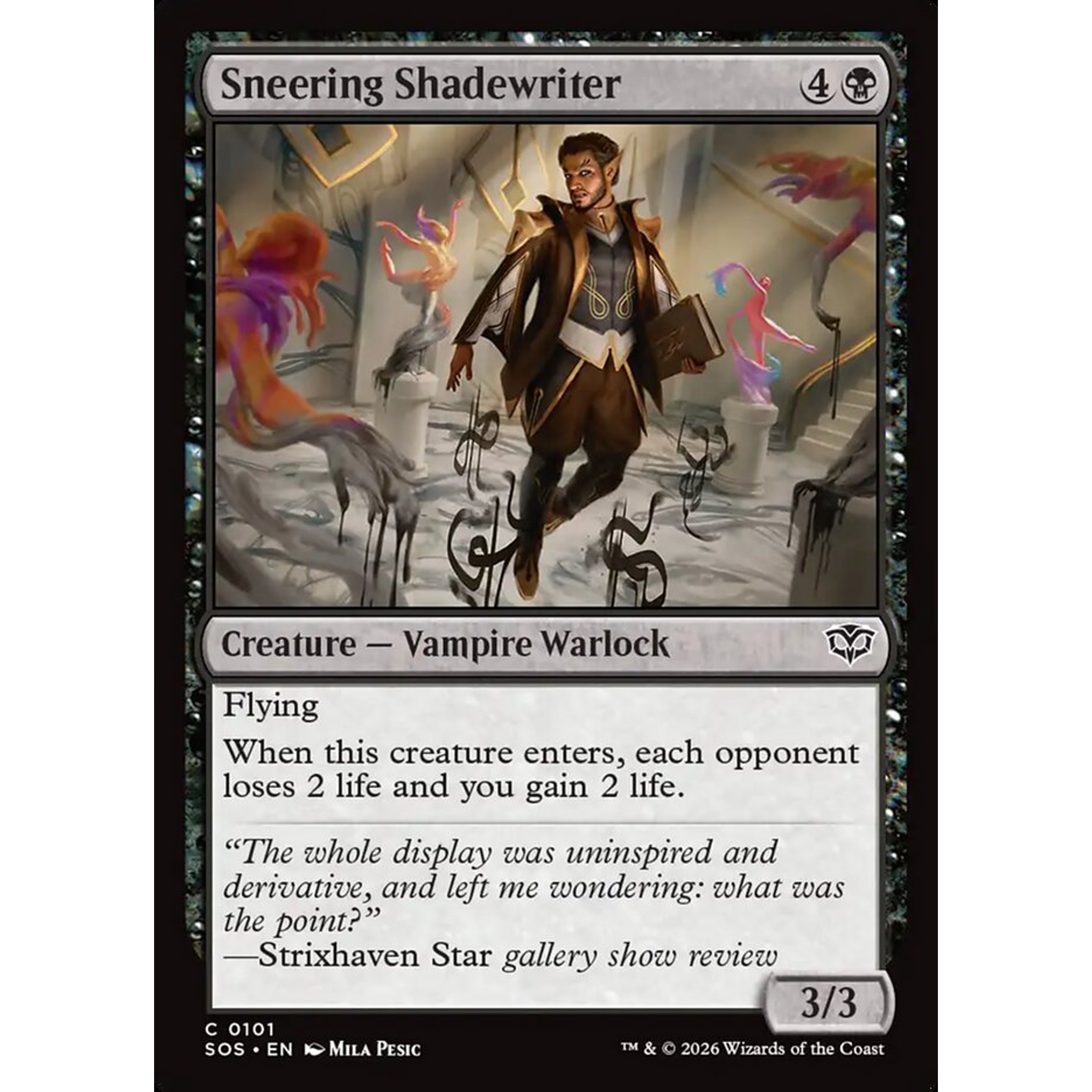 Sneering Shadewriter (SOS 101) — Moore Collectables UK