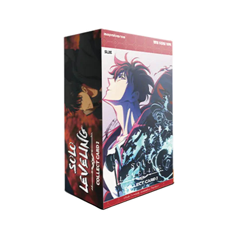 Korean Solo Leveling series 2 bootser box on transparent background