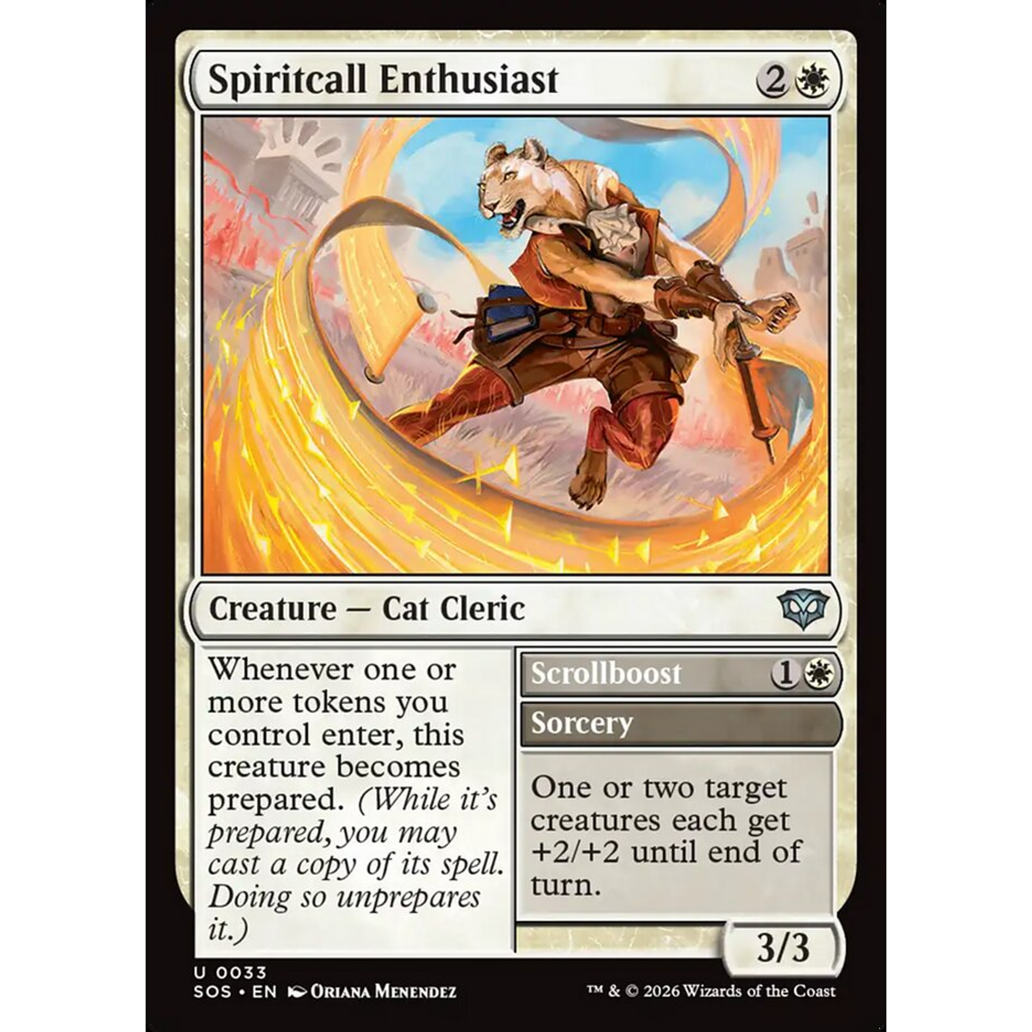 Spiritcall Enthusiast // Scrollboost (SOS 33) — Moore Collectables UK